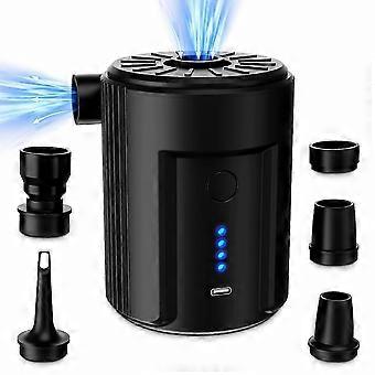 Bærbar elektrisk luftpumpe til oppustelige ting, luftmadrasser, både, hynder, sofaer, poolmadras og udendørs camping