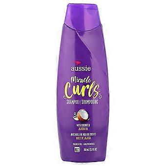 3 x Aussie, Miracle Curls, Shampoo With Coconut & Jojoba Oil, 12.1 fl oz (360 ml)