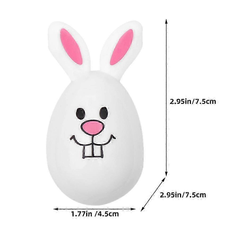 24pcs Easter Egg Ornament Openable Easter Rabbit Eggs Shape Decor Easter Party Favors