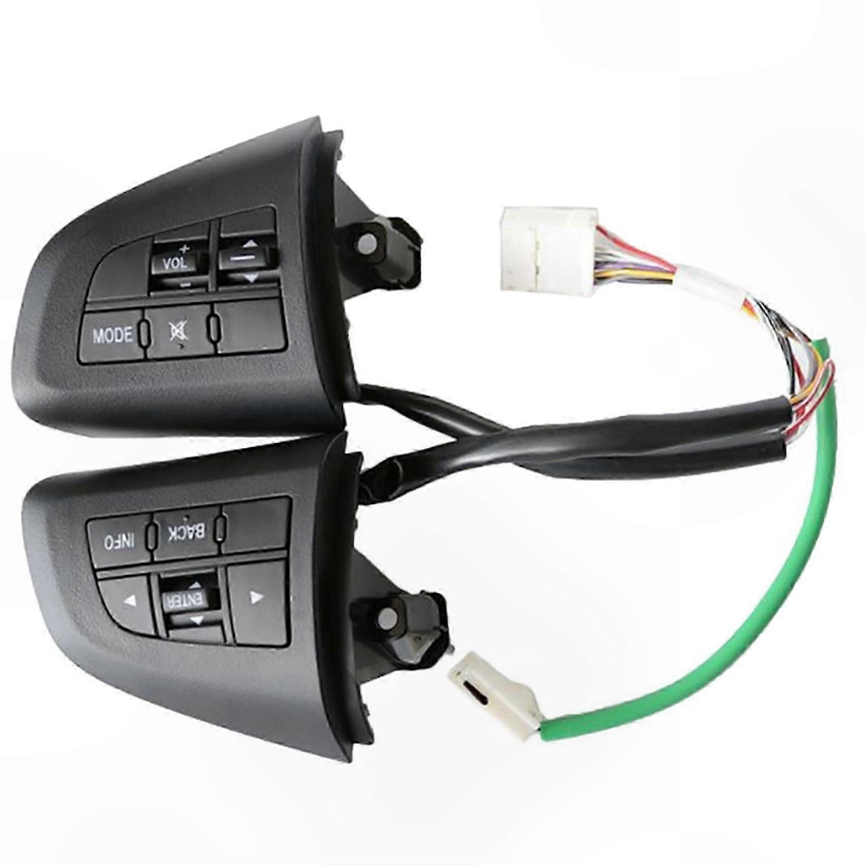 2-Pack Multi-Function Steering Wheel Control Buttons for Car Audio Systems