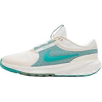 Scarpe da corsa basse Nike Star Runner 5, bianche e verdi, unisex HF7004-003