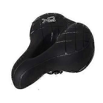 Black Mountain Bike Saddle Thick Big Ass Cushion, Replacement MTB Seat Accessory