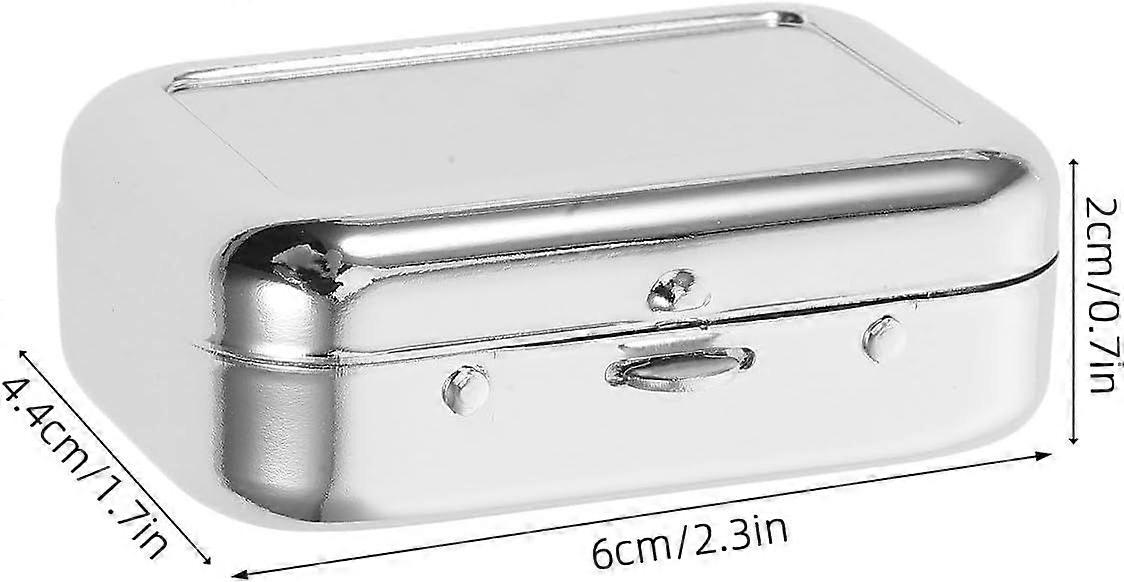 Silver Pocket Mini Windproof Stainless Steel Portable