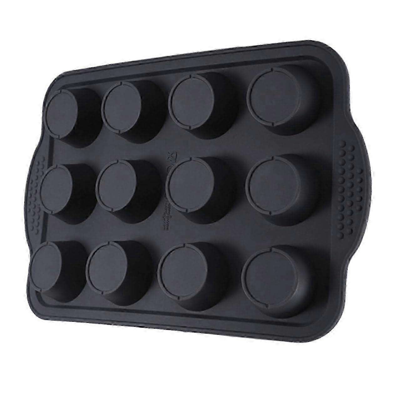 Heat Conductive Silicone Muffin Tray Deep Gray