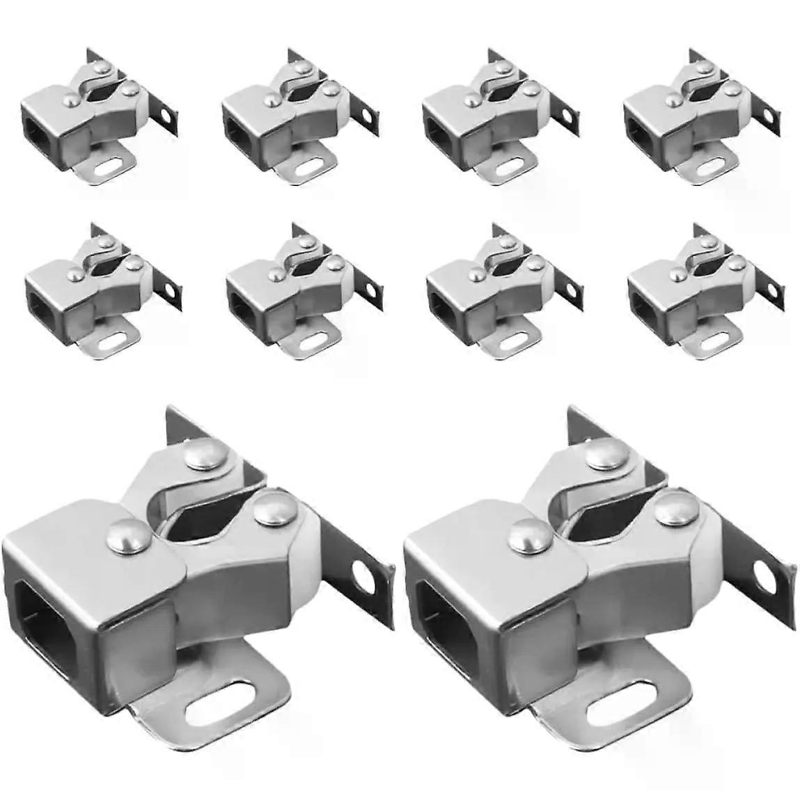 10pcs Cabinet Door Ball Catch with Double Roller Spring Latch