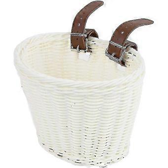 Kids Bike Baskets Handwoven Cycling Basket Plastic Cargo Storage Basket-bhkj