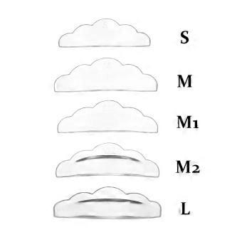 5Pairs Transparent Silicone Eyelash Perm Pads Self-Adhesive Lifting Lashes Rods 3D Eyelash Curler Accessories Makeup Tools