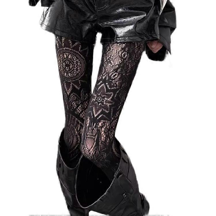 Out Patterned Tights Construction Flattering Suitable For Parties And Workplaces