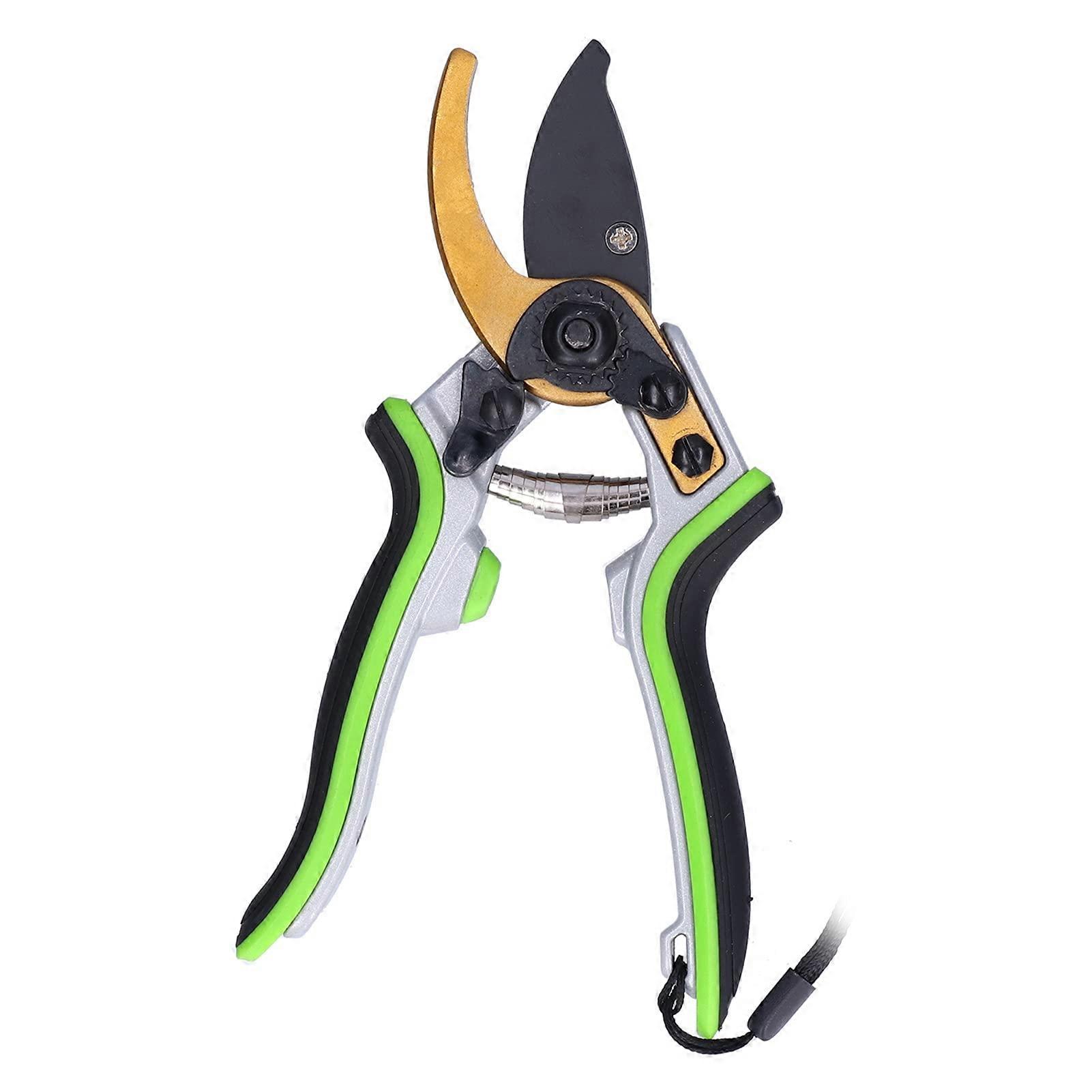 Adjustable Pruning Shears with ThreeLevel Opening, Ergonomic Nonslip Handle for Fruit Tree Branch Cutting