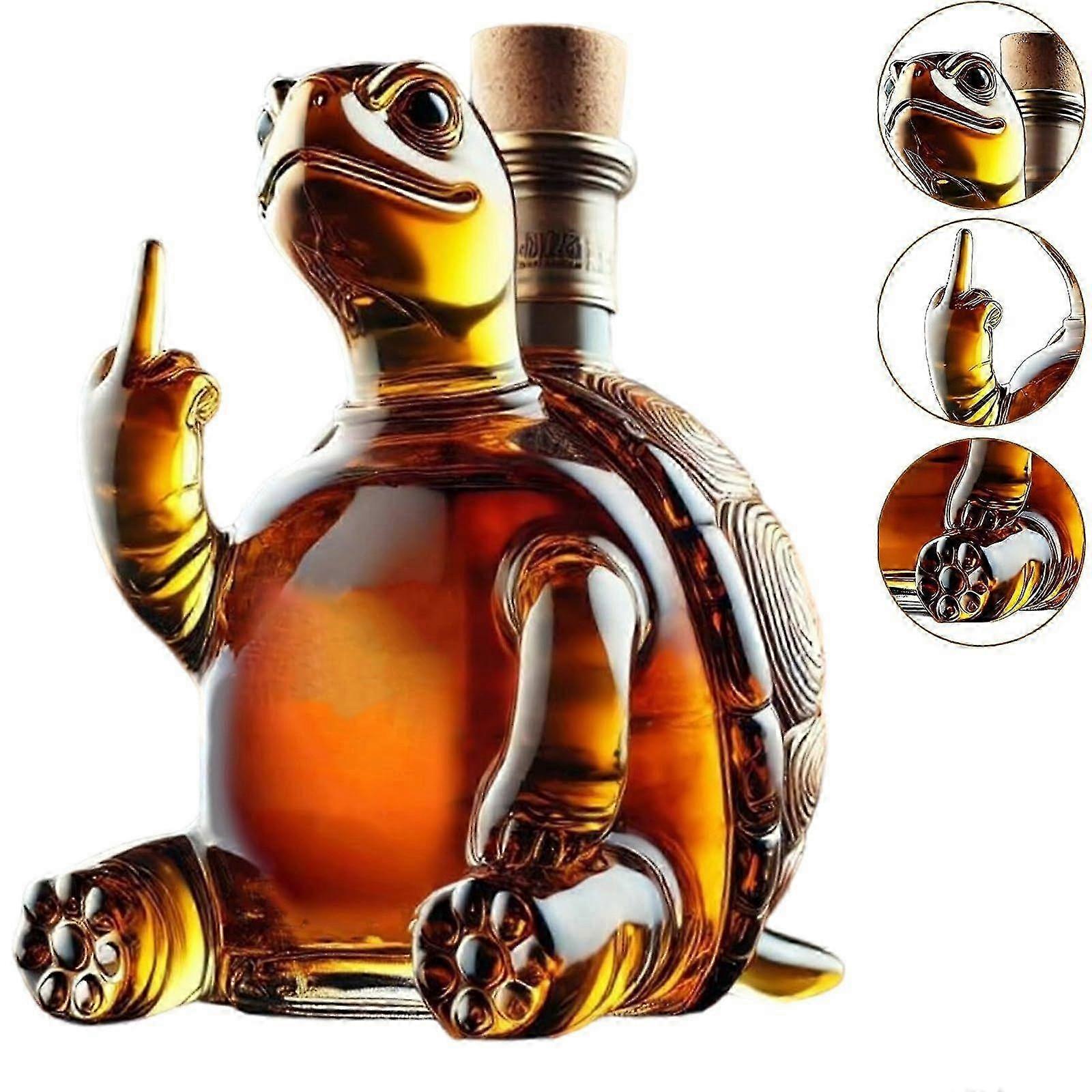 Transparent Turtle Liquor Decanter 350ml