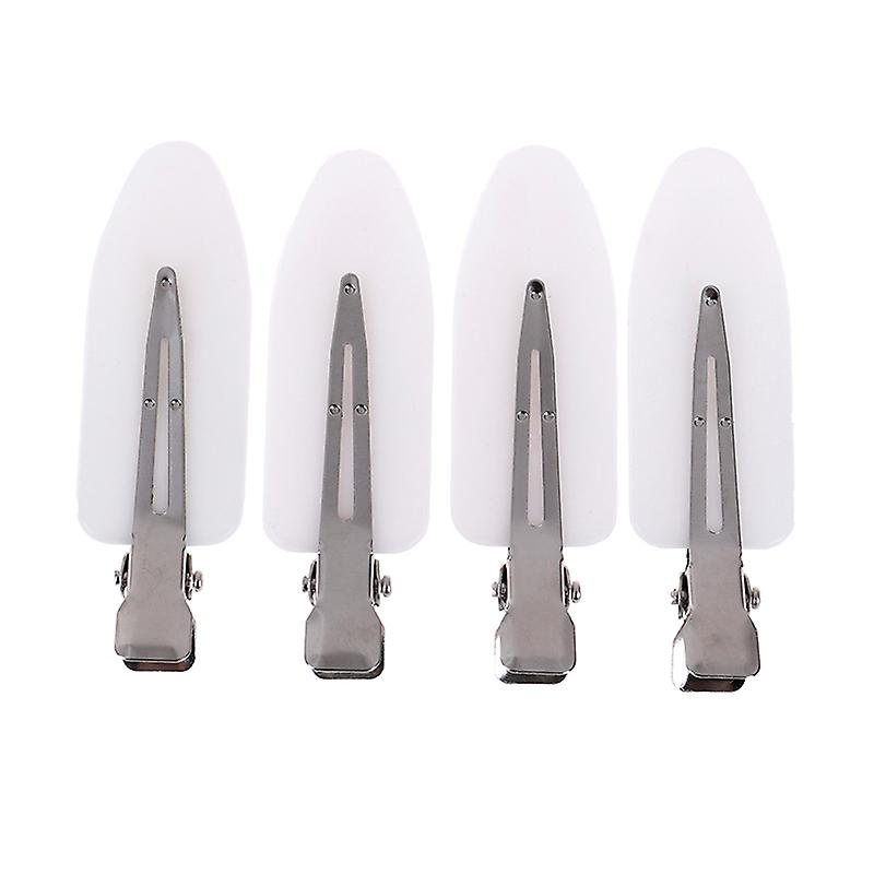 4pcs Hair Clip No Bend Hair Bangs Clips No Mark Hair Pin Curl Clips 4 Color Leaf