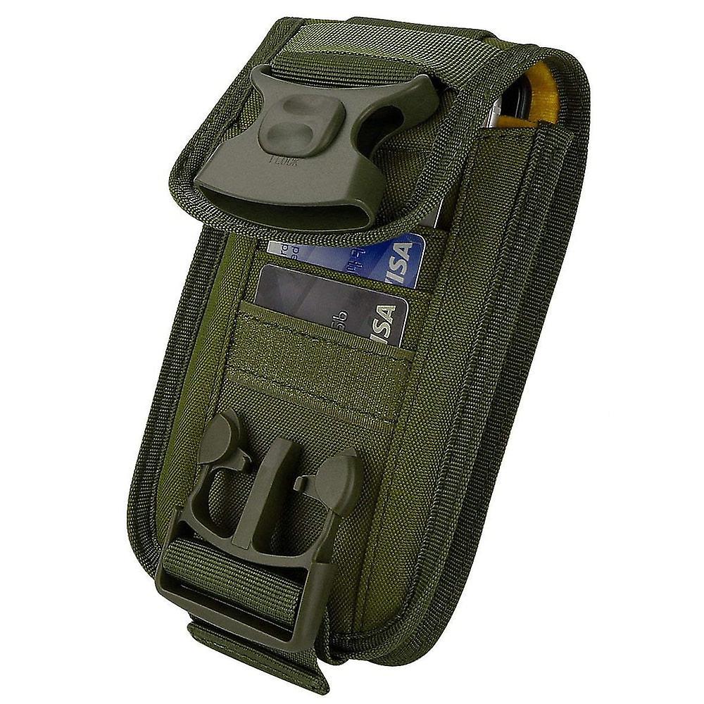 Tactical Molle Phone Holster Outdoor Belt Waist Bag - Multi-function Travel Edc Pouch & Card Carrier
