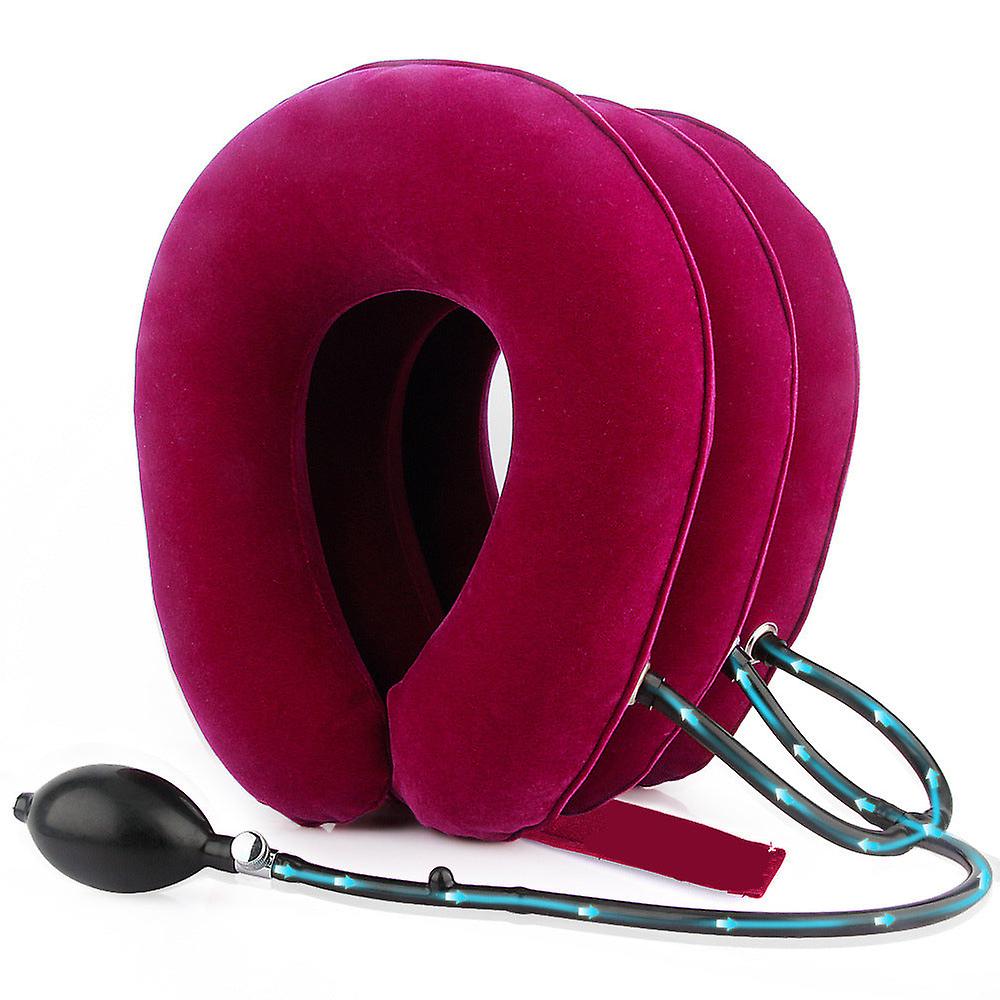 Neck Inflatable Pillow Collar Tractor Air Cervical Traction Device