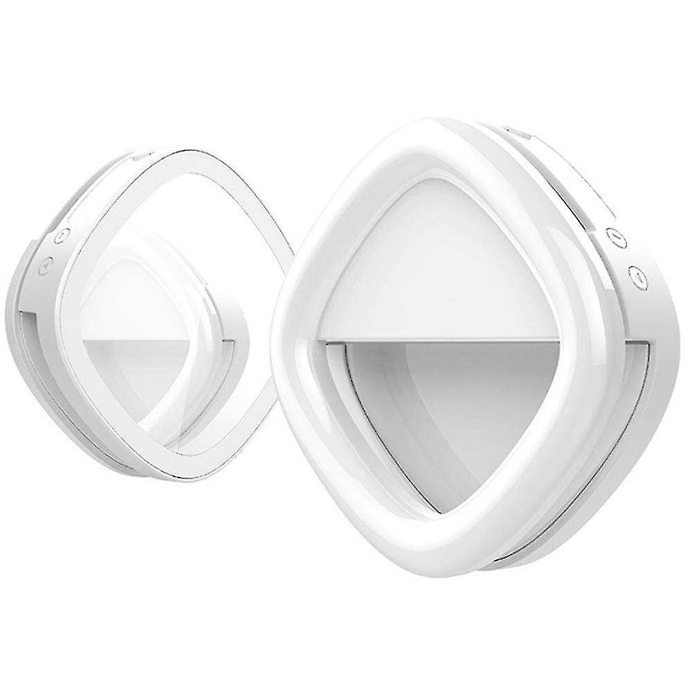 Mobile Phone Led Fill Light Ring Lights Led Circle Mini Light, Rechargeable 3 Light Modes Makeup Fill Light Ce