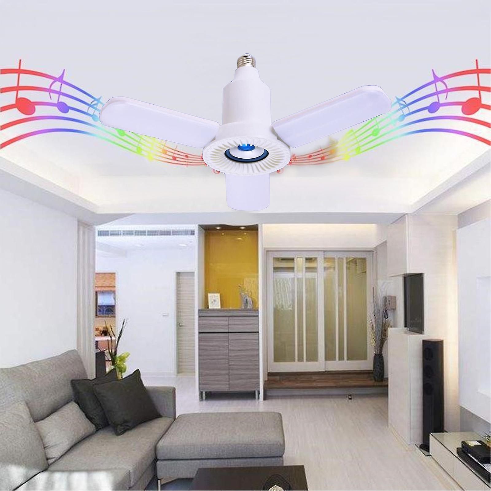 Smart Home Lights,led Light Bulb With Integrated Bluetooth Speaker, E27 Rgb Changing Lamp,24 Keys Remote Control Rgb Color Changing Speaker Bulb For P