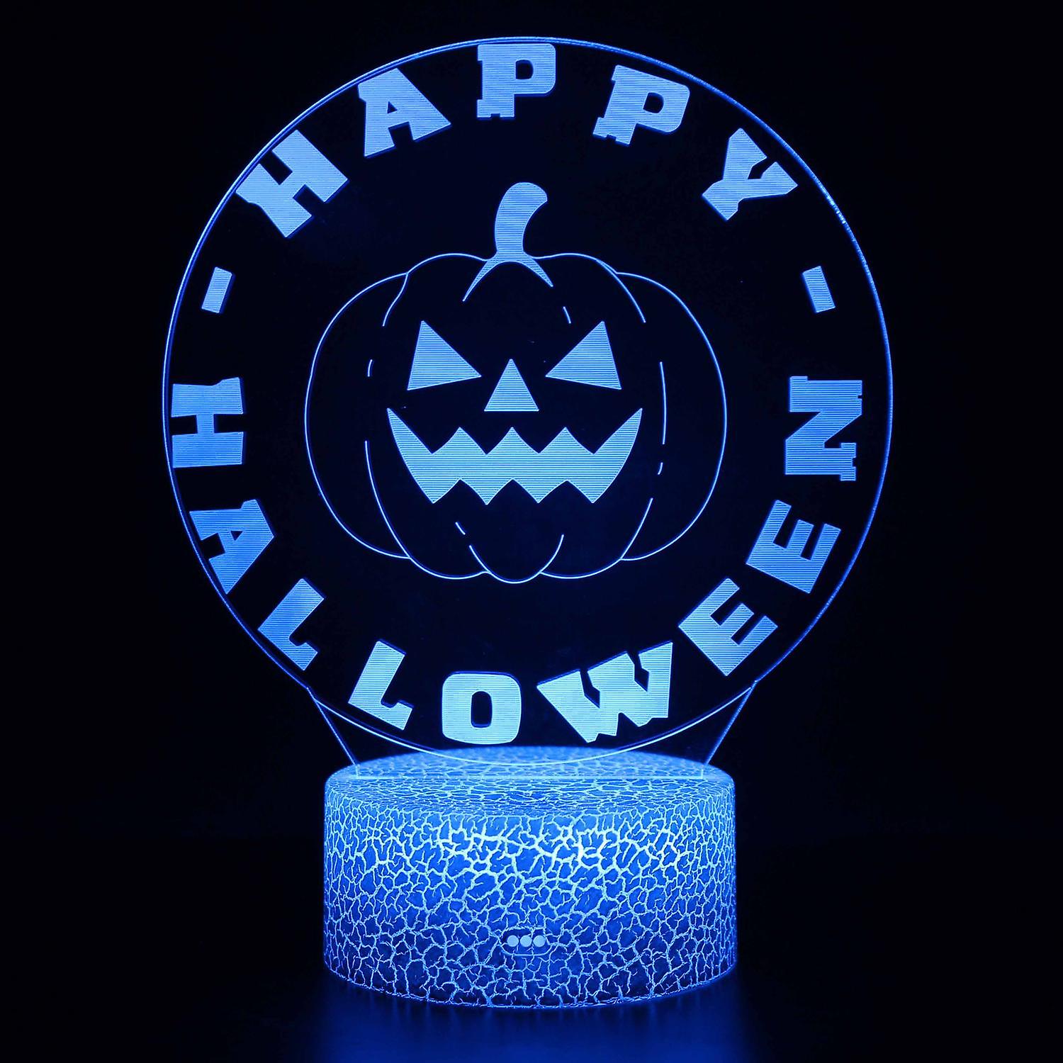 3D Touch Light Night 7 colors remote control Halloween #1328