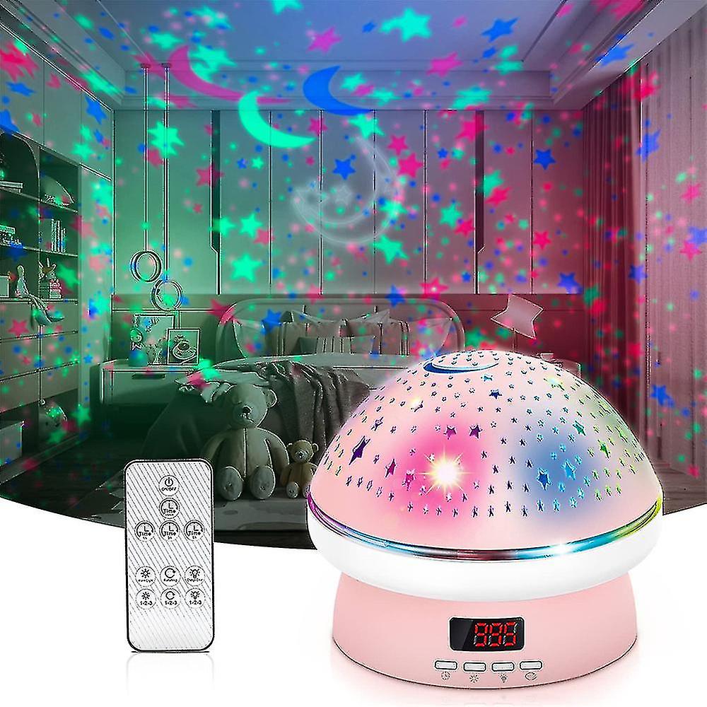 Champignon Starry Sky Projection Light Atmosphere Night Light Chambre Décor Enfants Cadeau W / Télécommande Mike