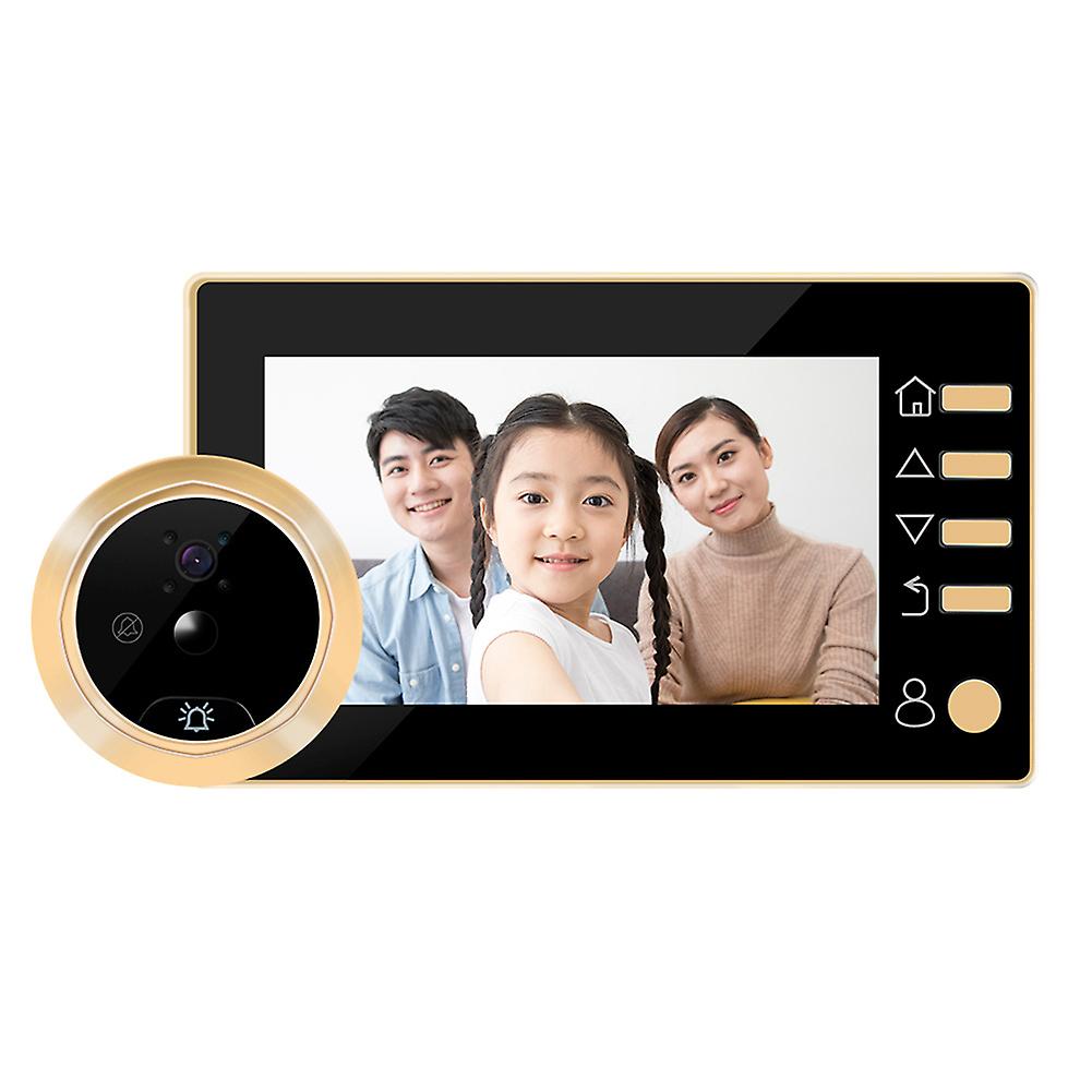 Smart Visual Doorbell Viewer Peephole 4,3 polegadas HD Display Visão Noturna Grande Angular
