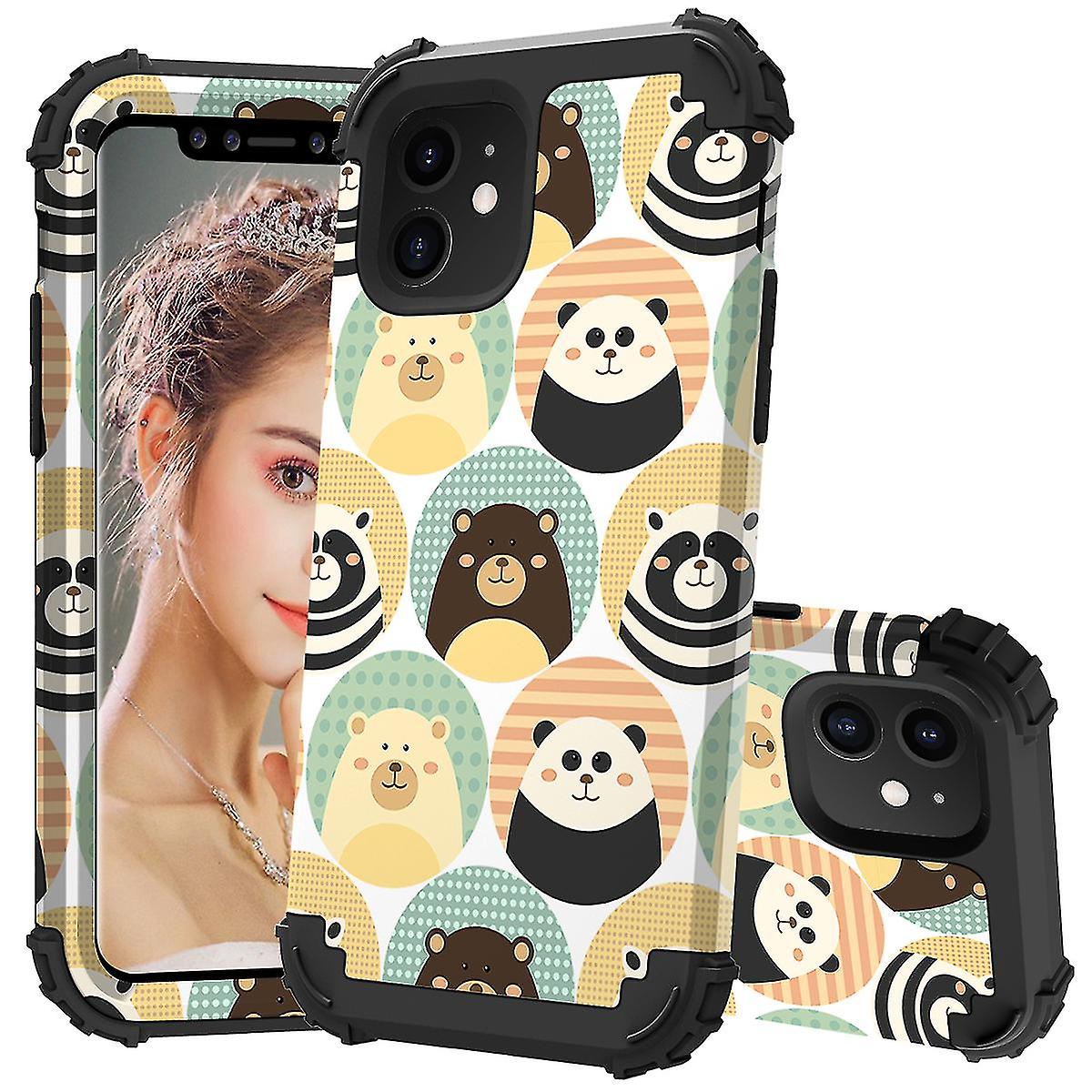 Cute Bear Pattern Case For Iphone 11 6.1 Inch, Shockproof, Scratch Resistant, Full Protection