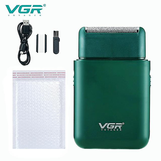 Vgr Electric Shaver Professional Beard Trimmer Razor Portable Mini Shaver Reciprocating Shaving 2 Blade Usb Charge For Men V-390