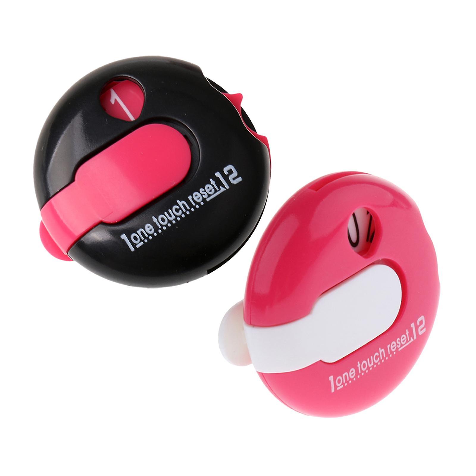 2Pcs Mini Golf Score Counter Clicker Scorekeeper Scoring Clip On Glove