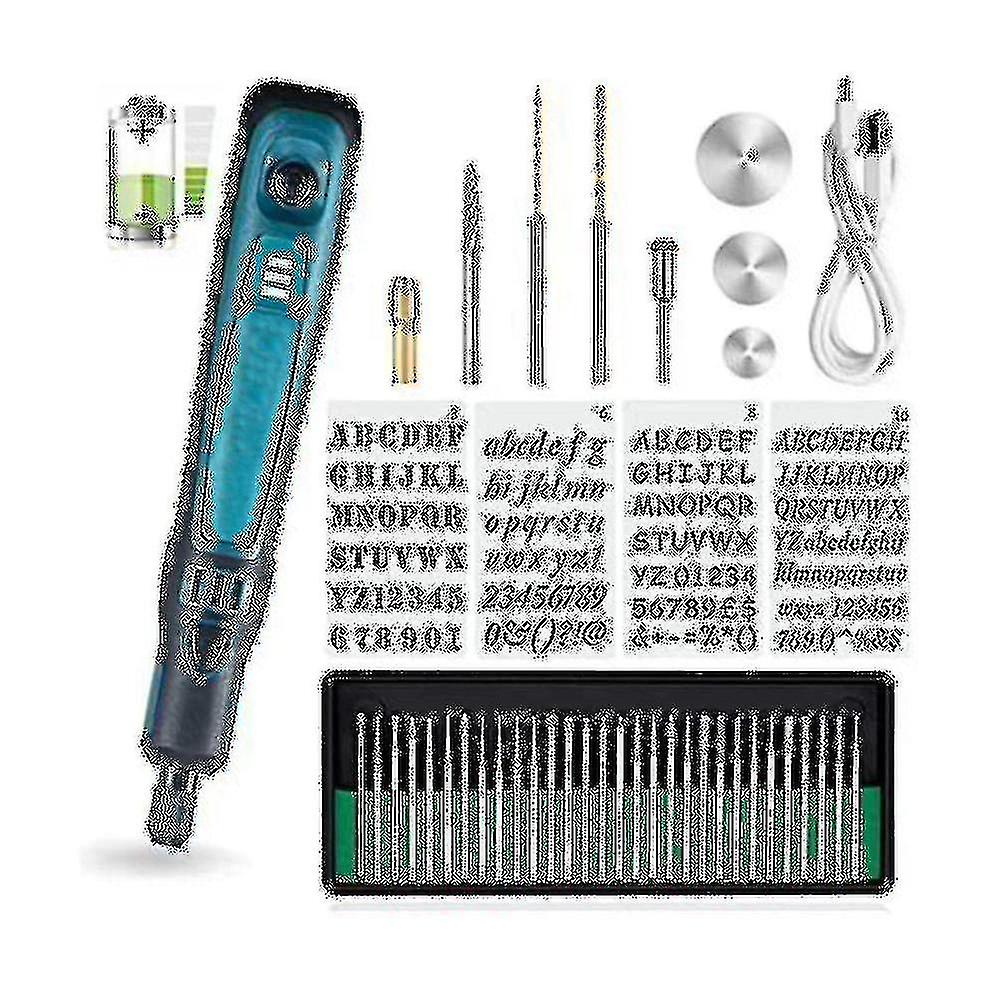 Small Electric Grinder Carving Tools Rechargeable Dynamic Grinding Pen Mini Set