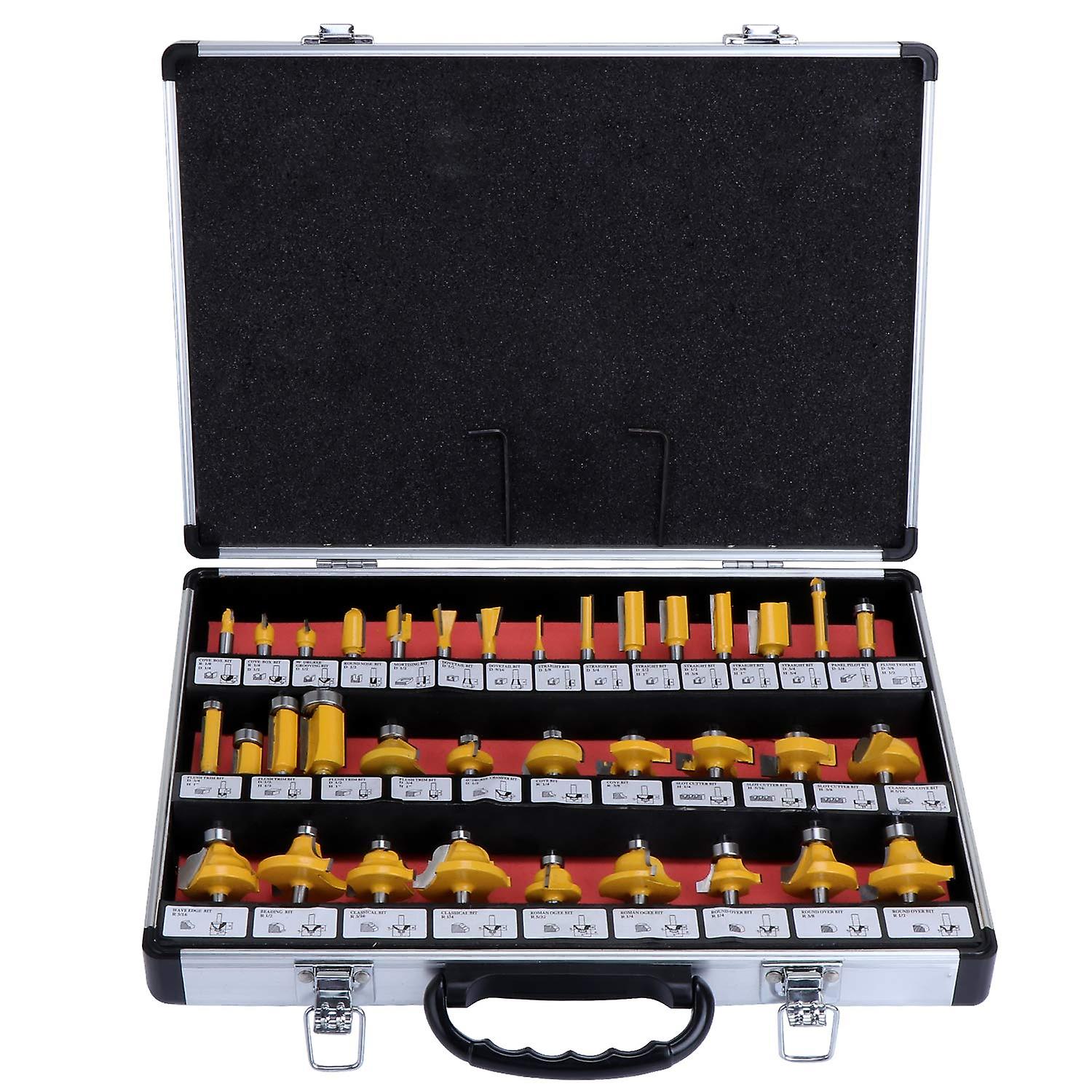 35 6.35mm 1/4 '' tungsten carbide handles, end router, for electric router mower