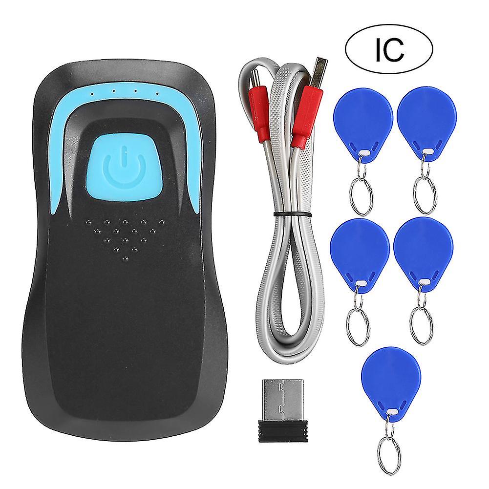 Bluetooth Rfid Id Ic Card Reader Wireless Code Scanner 13.56m 125khz Frequency(black Idscaning)