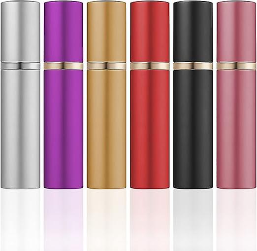 Six 10ML perfume atomizer bottles, mini travel perfume atomizer,