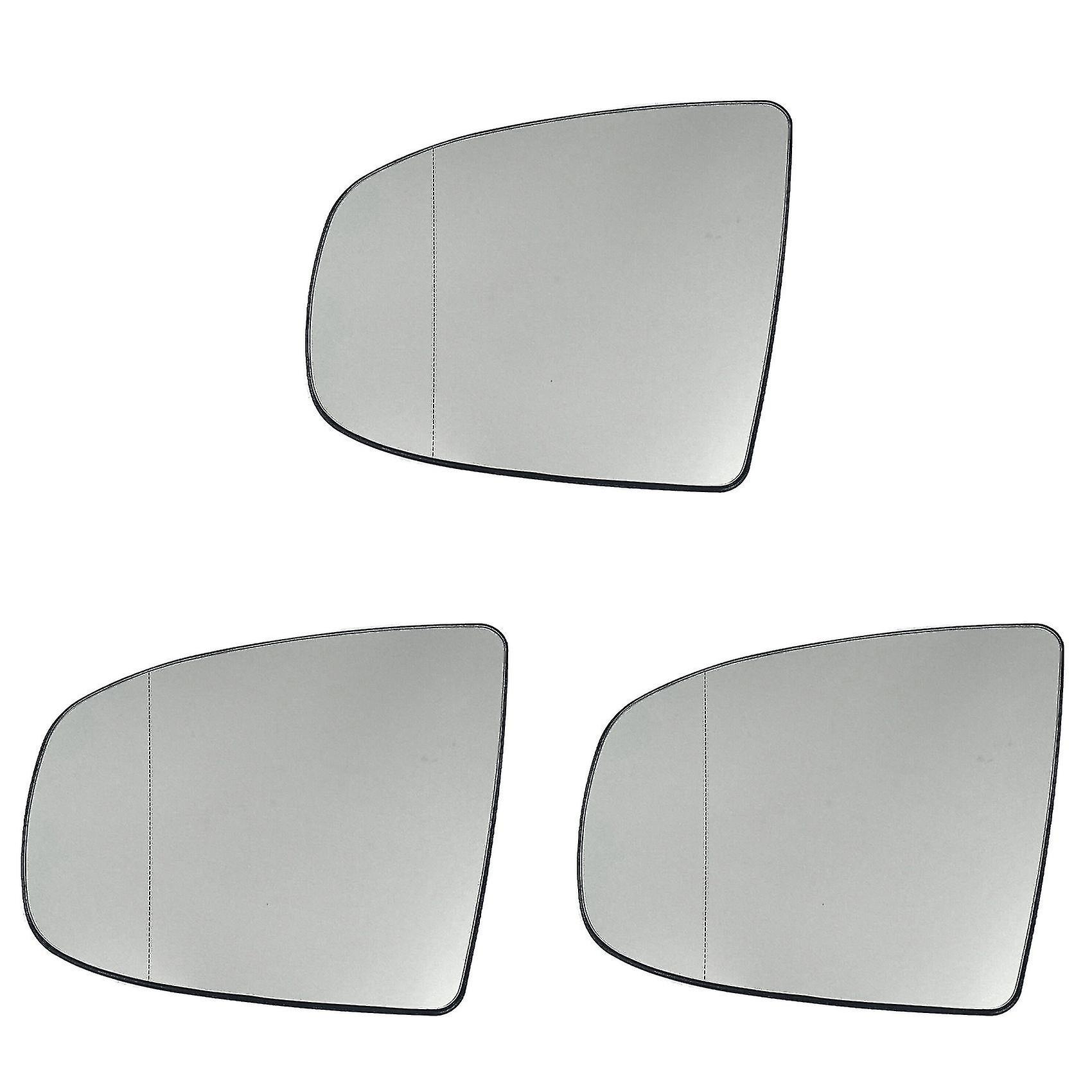 3x Left Side Rear View Mirror Side Mirror Glass Heated + Adjustment For X5 E70 2007-2013 X6 E71 E72