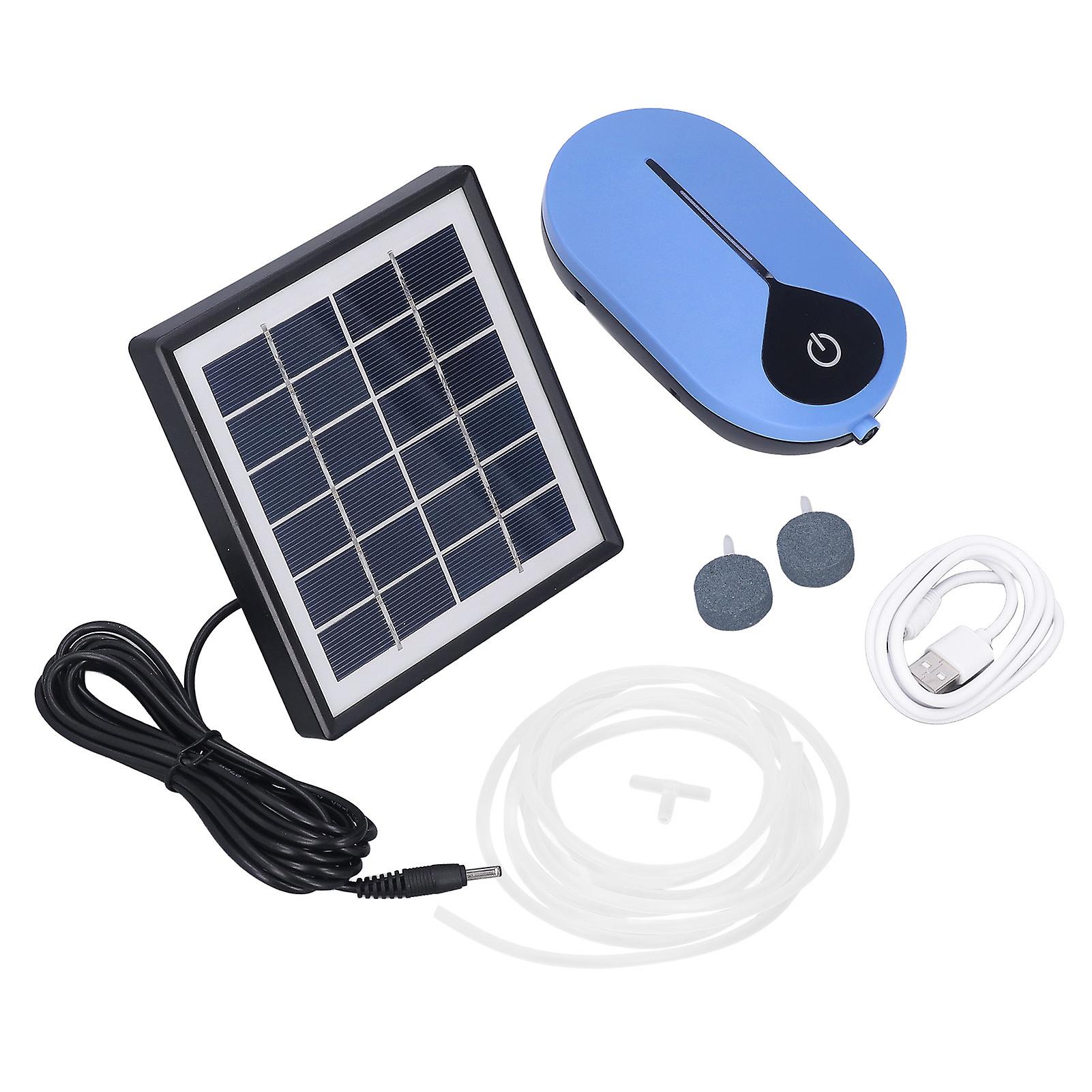 Oxygen Pump Solar Air 3 Gear Large Volume Low Noise 6V 1.5W for Fish Tank Aquarium