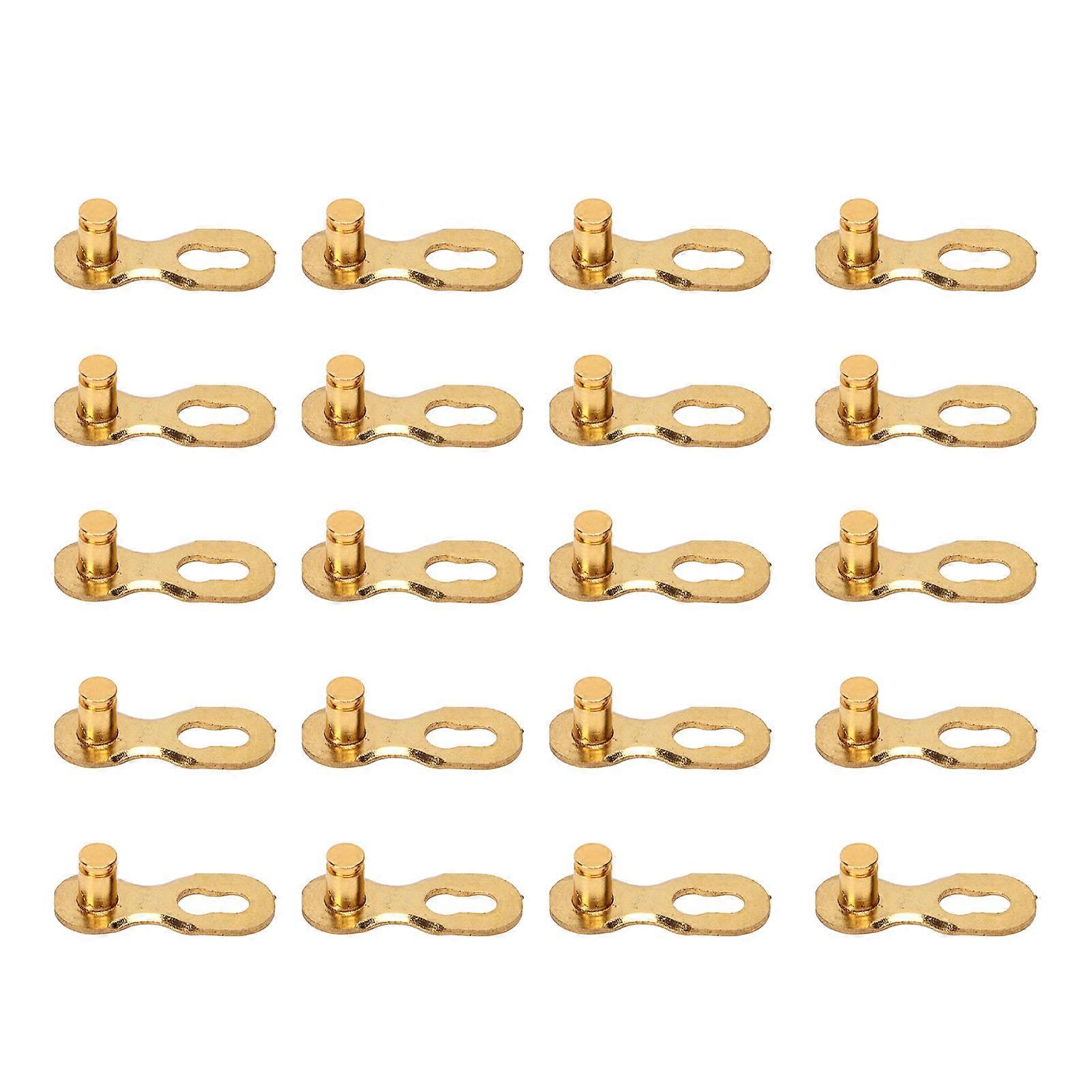 Hominas Bikes Chain Connector 8 Speed Bikes Chain Link Bikes Quick Release Chain for Mountain Road Bikes Gold 10 Pairs