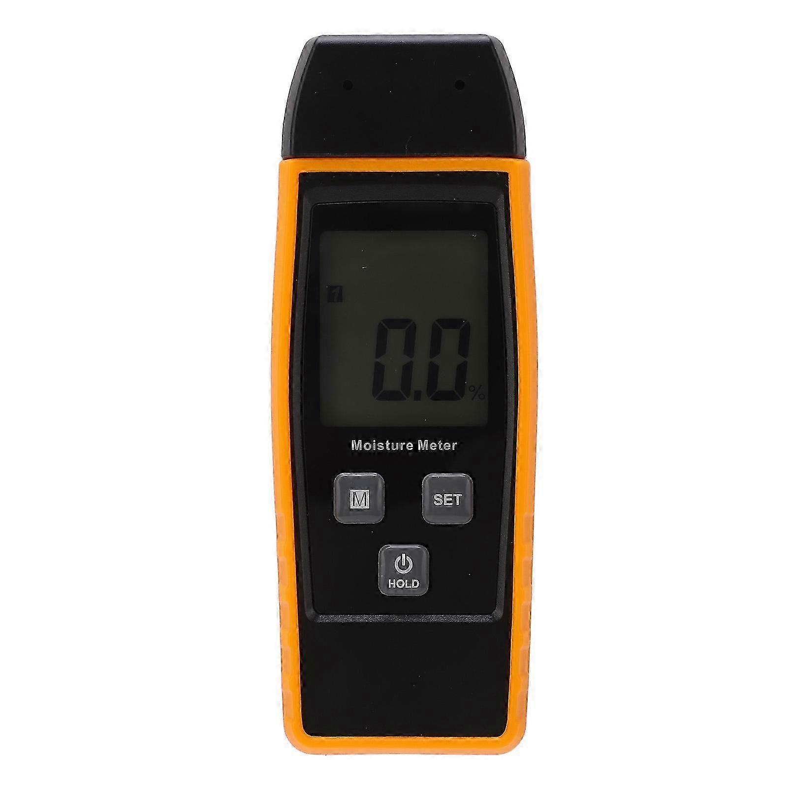 Wood Moisture Meter ABS Handheld High Accuracy Pin Type Digital Moisture Detector for Cement Moisture Content Tester for Logs Drywall Building