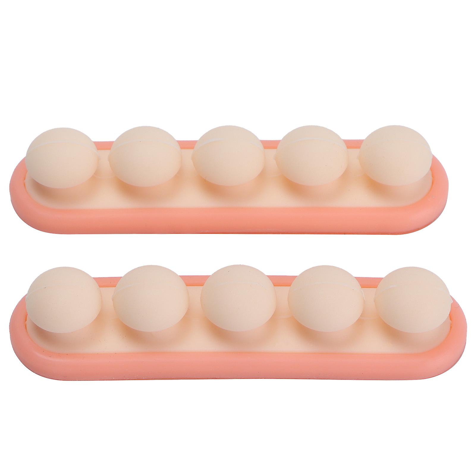 Light Pink Cable Organizer: Self-Adhesive Silicone Cable Winder for Charging Cables