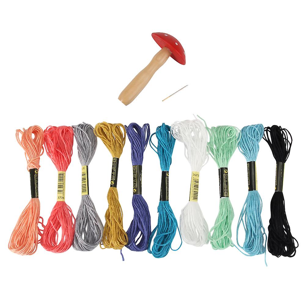 1 Set Darning Mushroom Wood Patching Tools Socks Sewing Tools Home DIY Mending Device