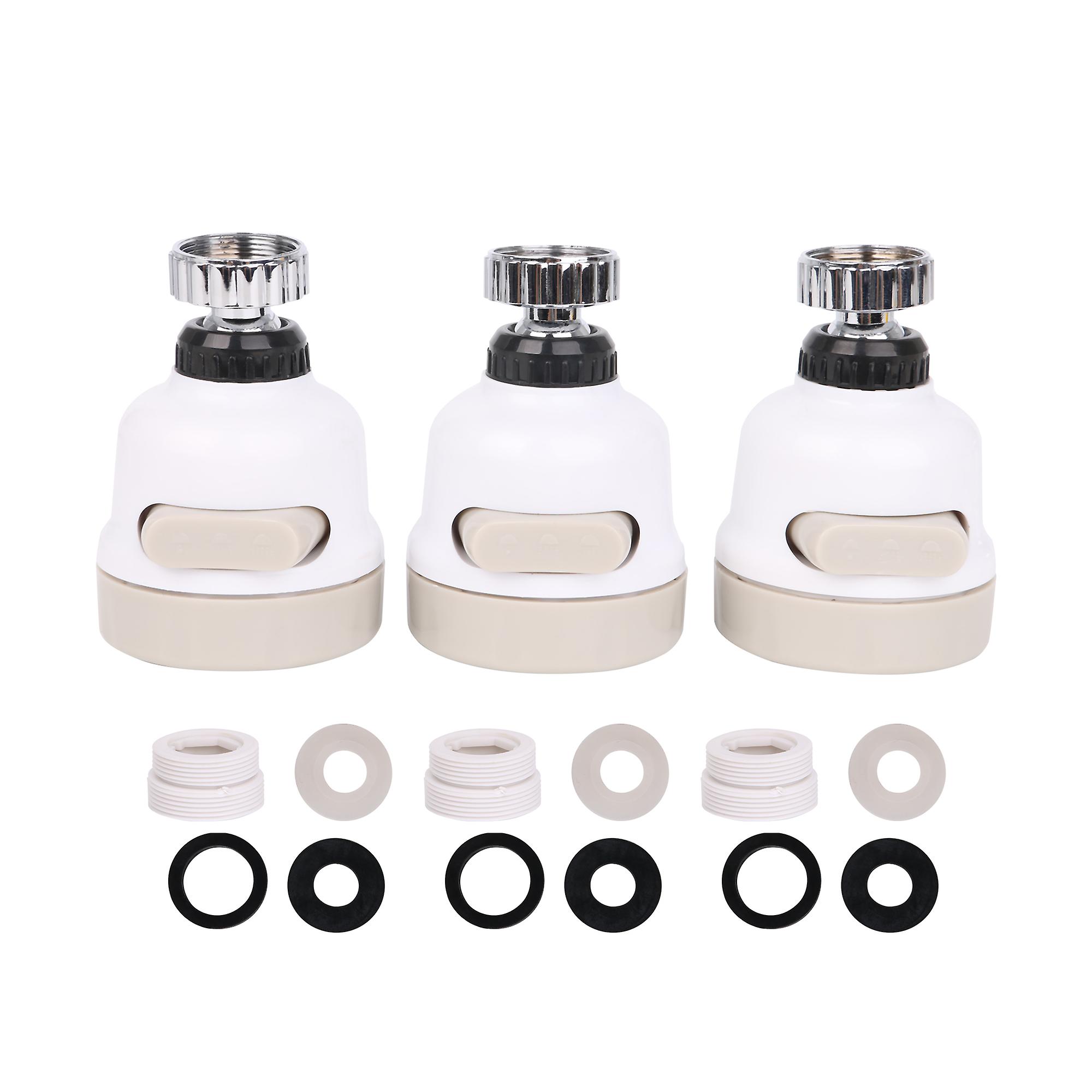 3Pcs Kitchen Sink Faucet Sprayer Head Attachments 360 Rotatable & Gasket