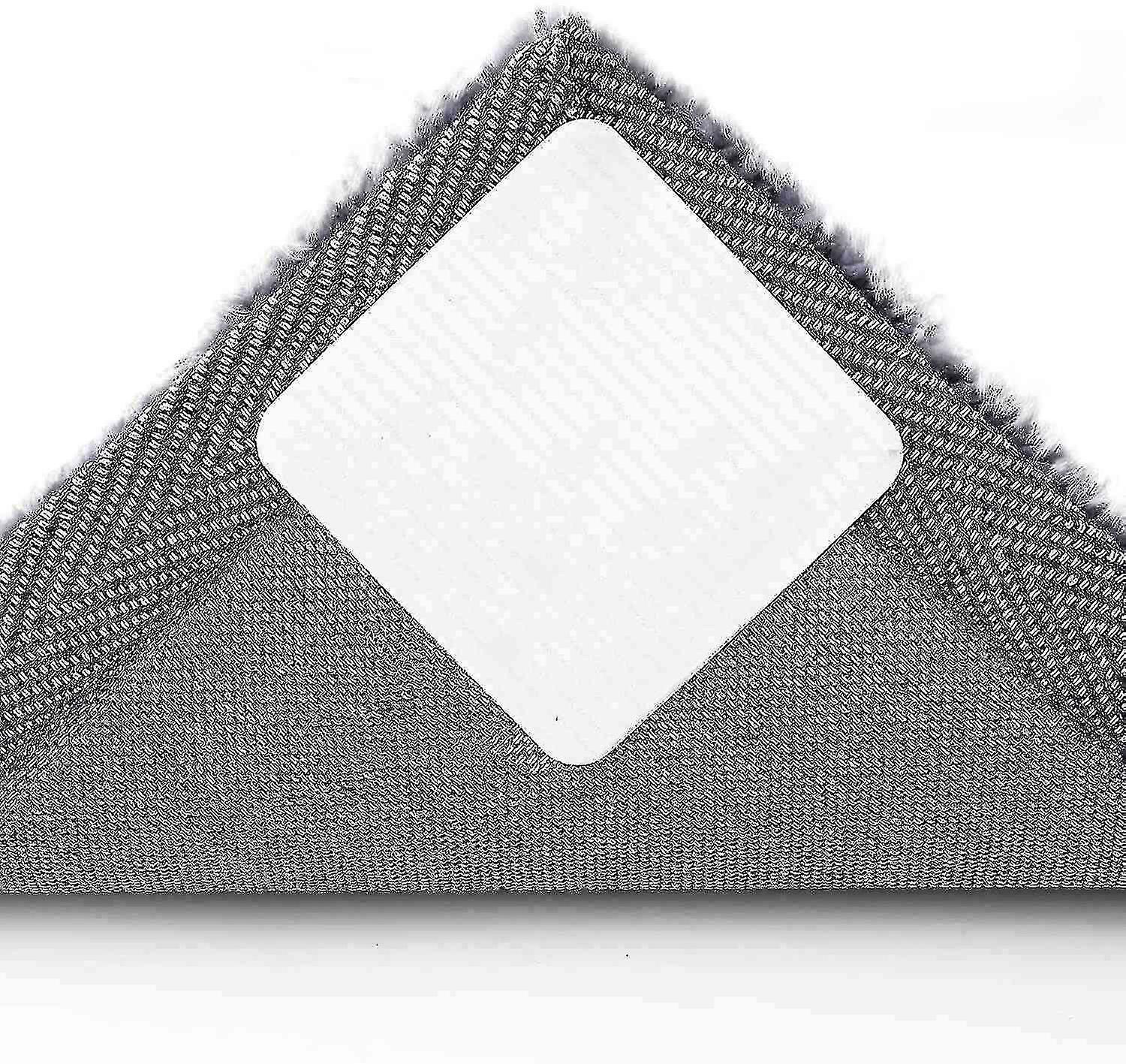 4 Pcs Rug Pad Gripper For Hardwood Floors, Washable Non Slip Rug Fixed Sticky Pads (white)