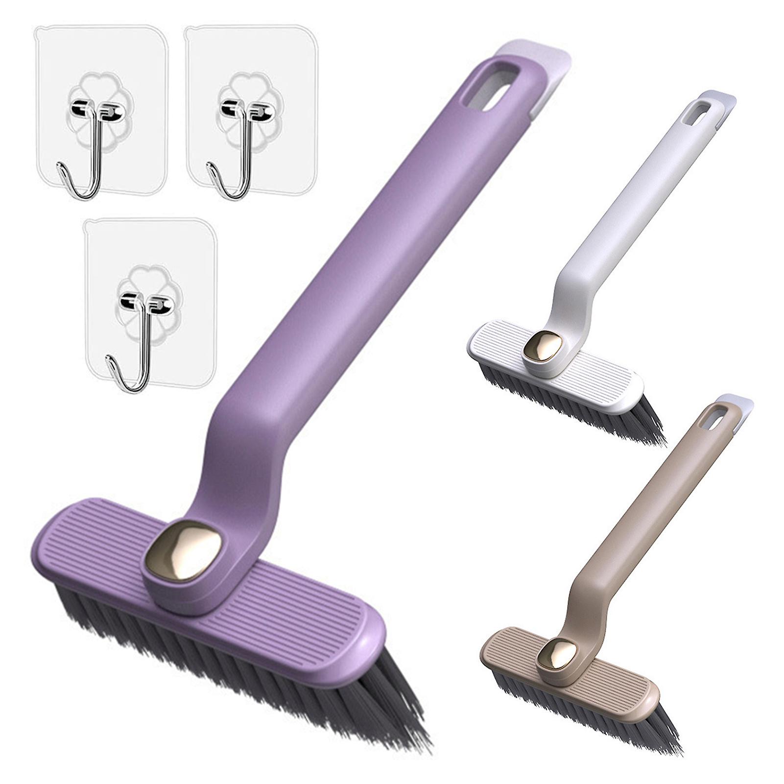 Crevice Gap Brush with Ergonomic Handle 360-Degree Rotating No Dead Corners Hard Bristle Design Cleaning Brush Stain Remover