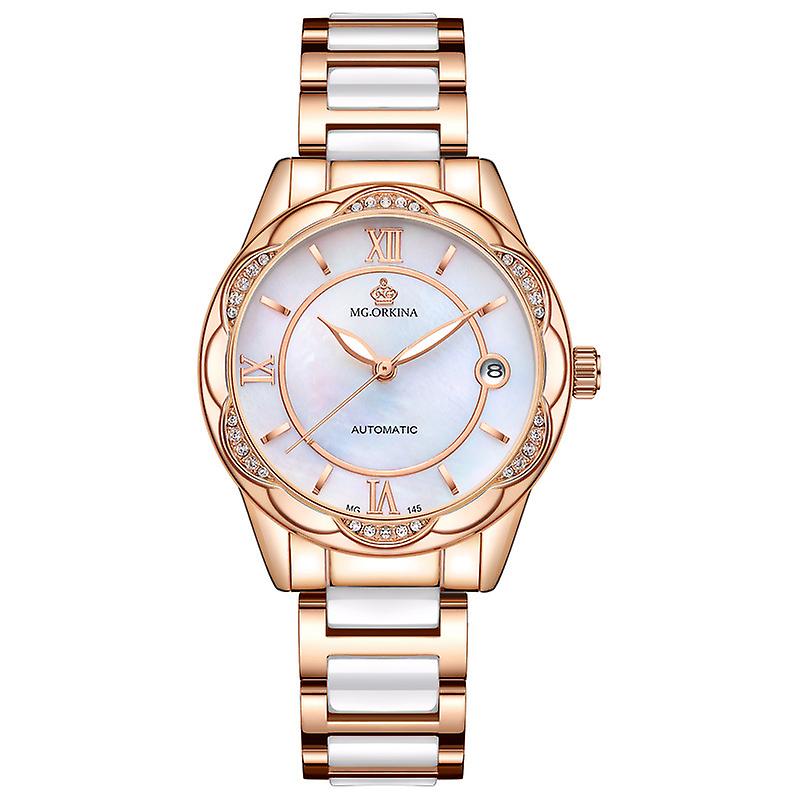 Mechanical Watch Internet Celebrity Live Broadcast Same Brand Mg. Orkina Mg Watch Women's Automatic Hollow Watrproof Watch