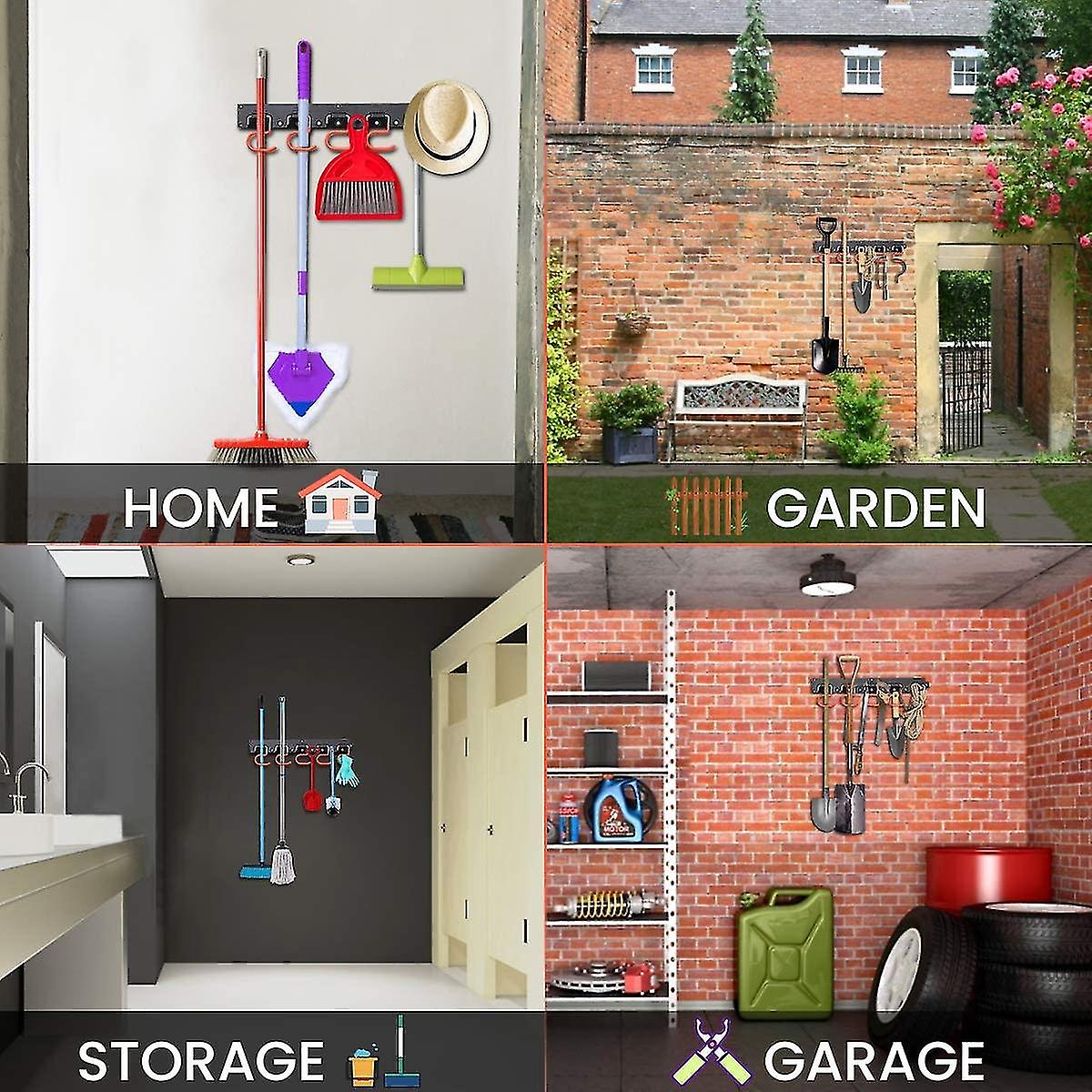 Garage Organizer, Adjustable Storage System, Wall Mounted Garden Storage