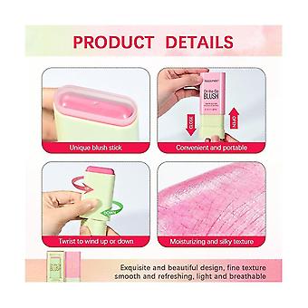 Tinted Moistured Stick Lipstick Blush Professional Waterproof Long Lasting Eyes Cheek Lip Multi Stick Makeup, 2