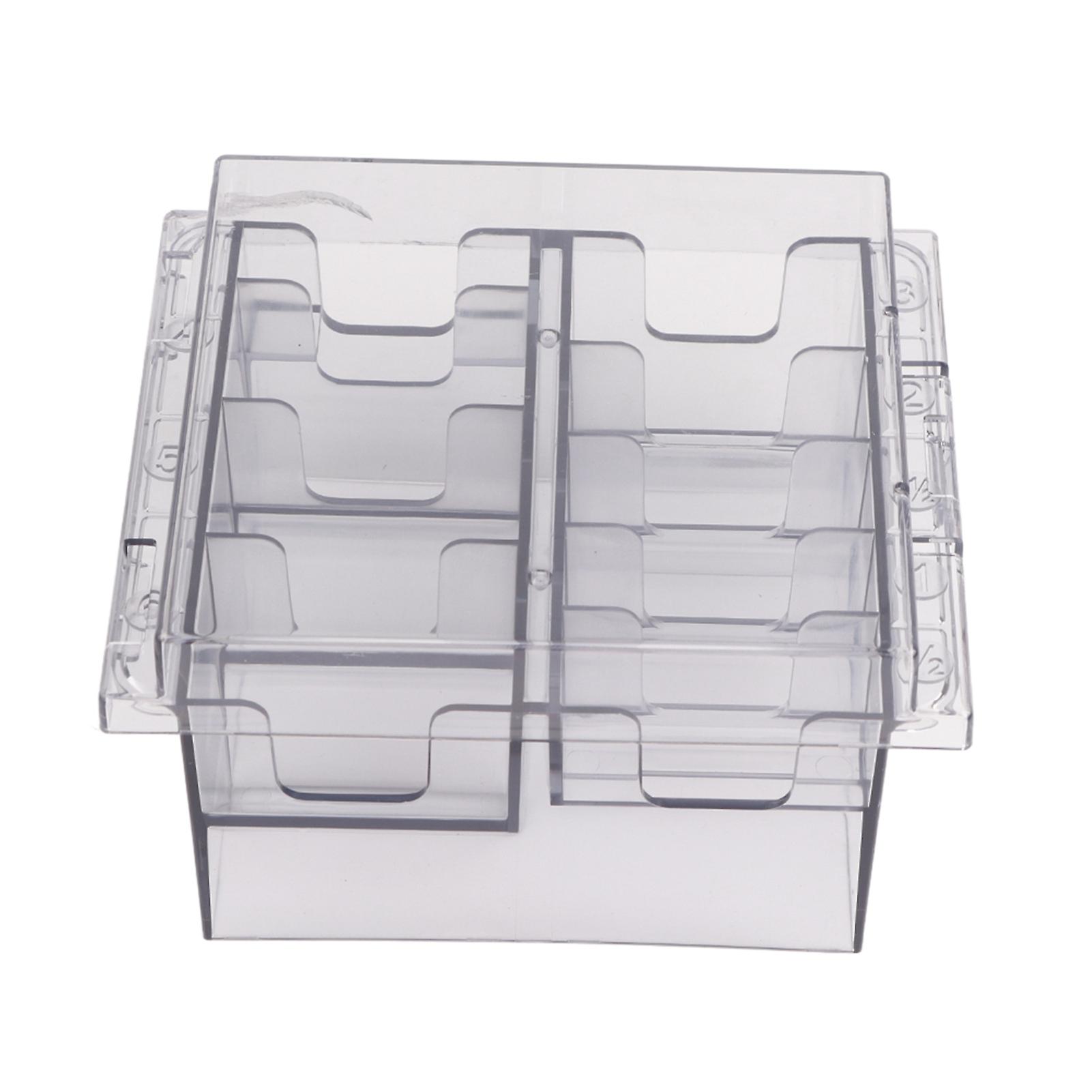 Comb Storage Box Hair Clipper Positioning Bracket Comb Divider Organizer Case Transparent Gray