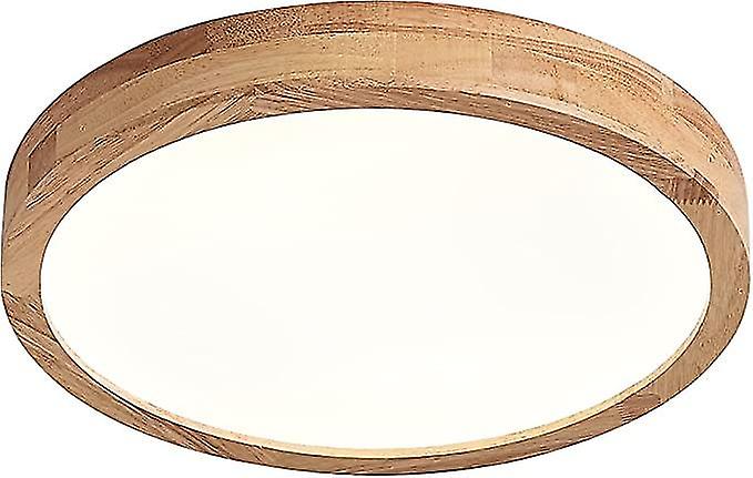 30cm Log Led Ultra-thin Solid Wood Ceiling Light