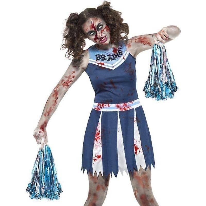 Disfraz de Animadora Zombie Adolescente Azul 45614s