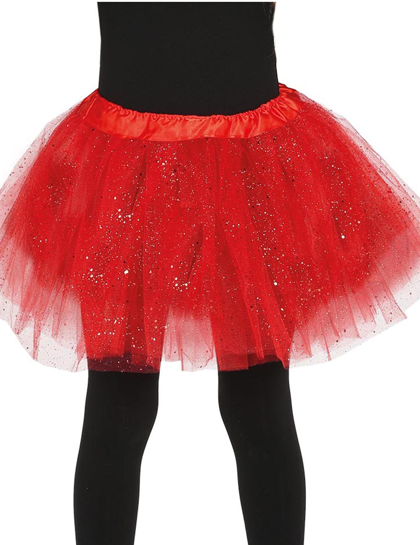 Red sequined tutu girl