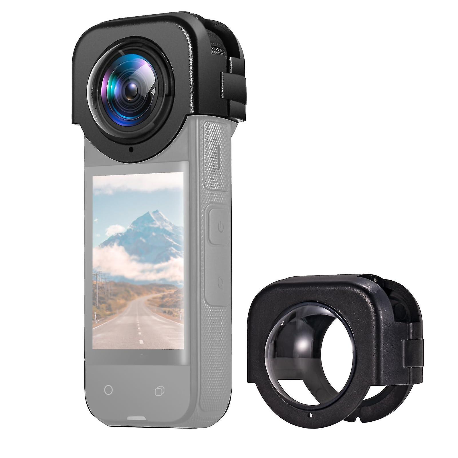 מגן עדשה x4 עבור Insta360 x4 מצלמת פעולה פנורמית מגן עדשה ערכת אביזרים נגד שריטות חסינת טביעות אצבע (פלסטיק)