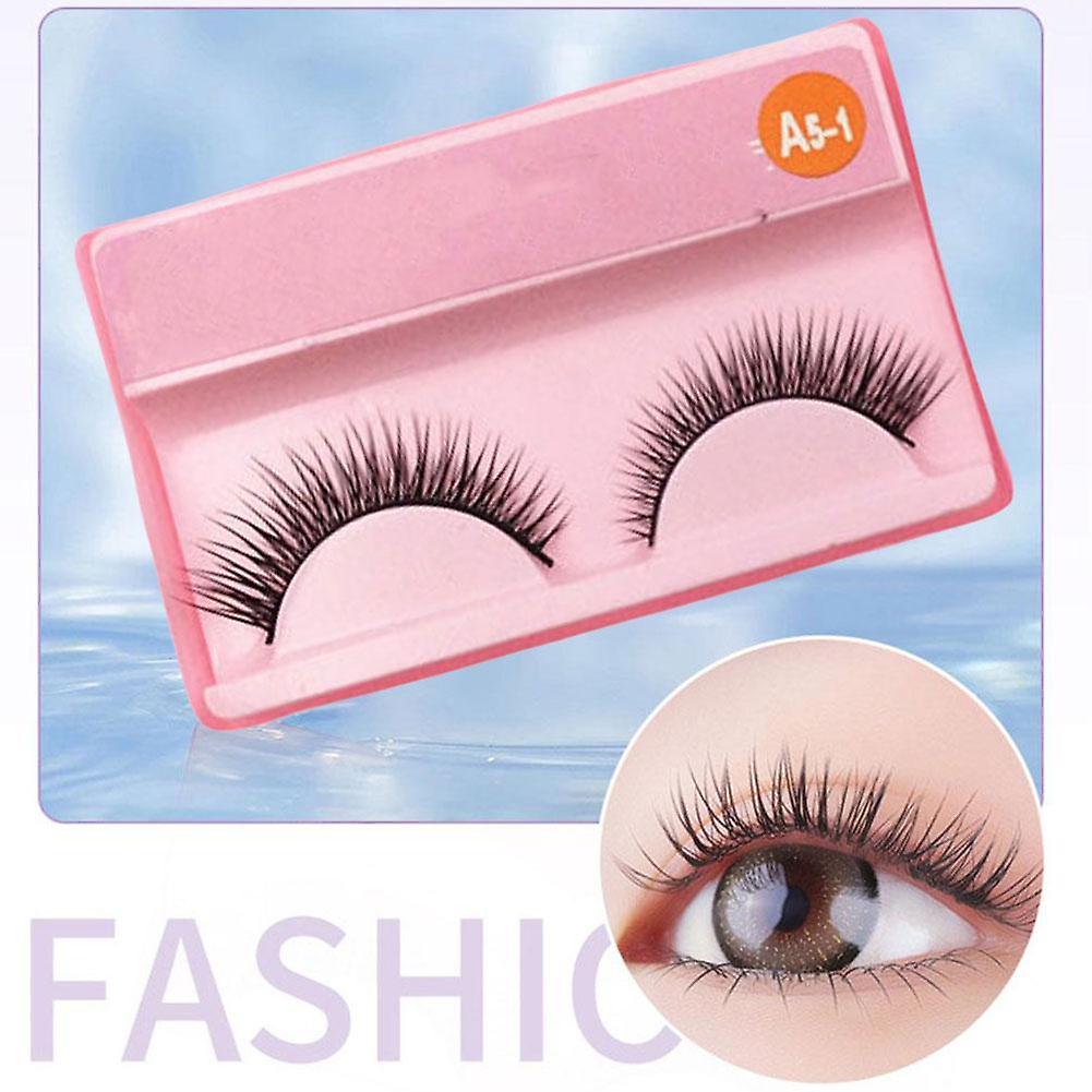 1 Pair Fake Eyelash Long Thicken Curl False Eyelashes Exten
