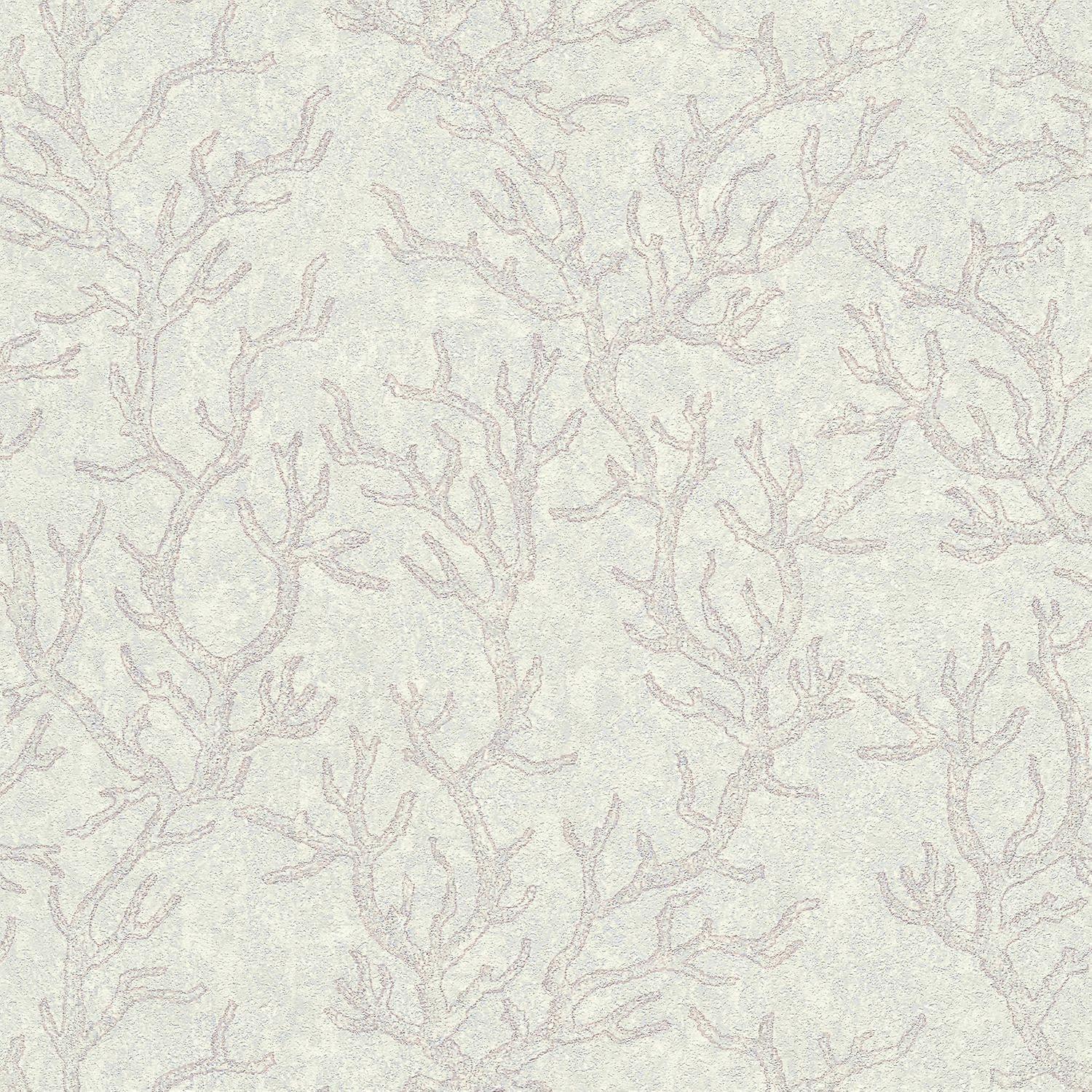 Exclusive luxury non-woven wallpaper wall Profhome 344974-GU slightly textured with graphical pattern shiny grey purple