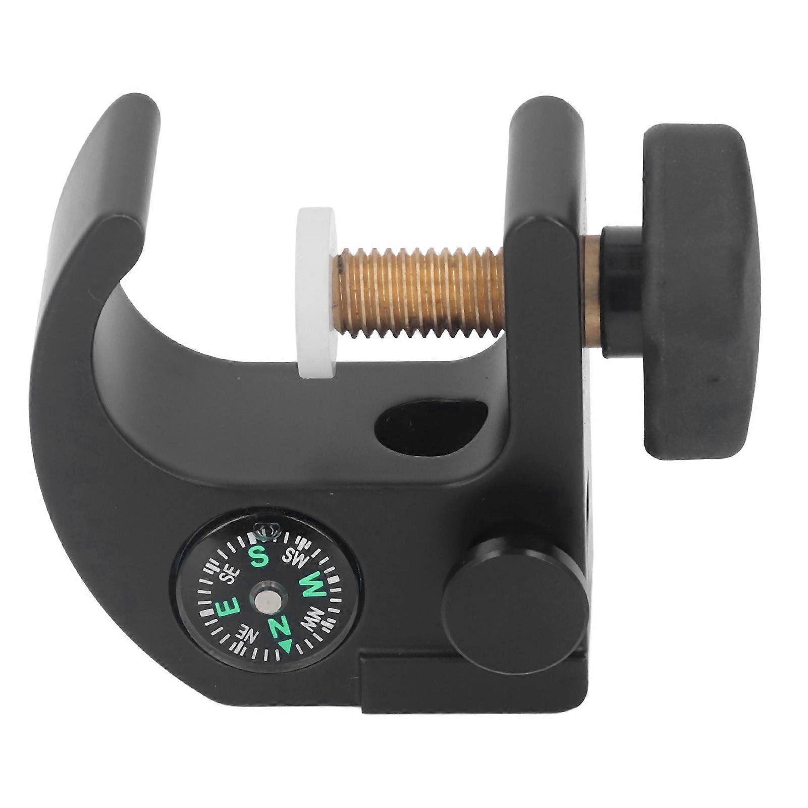 GPS RTK Pole Clamp Date Collector Adjustable Holder Aluminum Alloy Handlebar Clamp with Small Compass