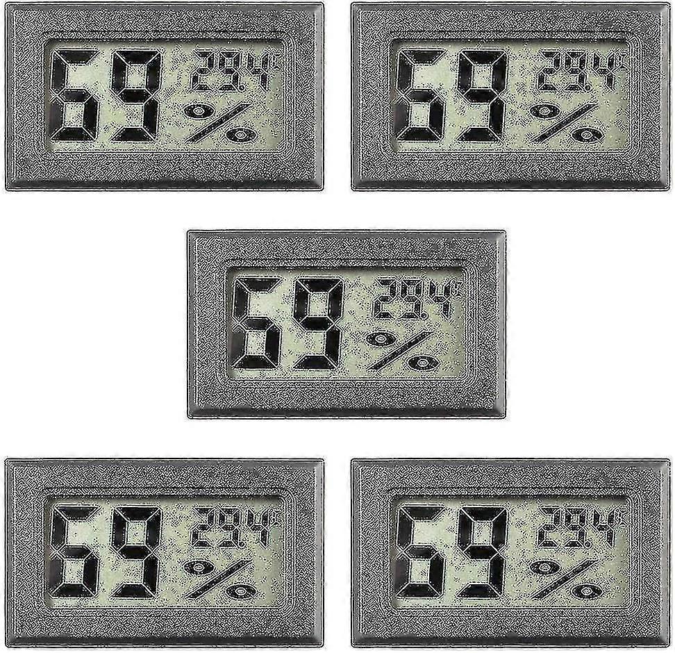 5 Pack Mini Hygrometer Small Digital Thermometer Hygrometer Lcd Display Indoor C